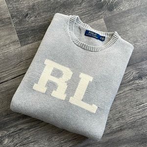 Polo Ralph Lauren Sweater. Grey. Small. Cotton.